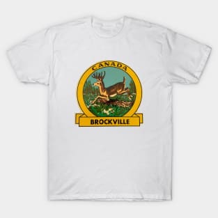 Brockville Ontario Canada 1960s Travel Window Decal T-Shirt